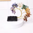 7 Chakra Tree 175 Beads On Black Tourmaline