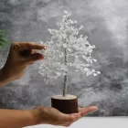 Clear Quartz Tree Silver Wire - 300 Beads
