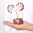 Red Jasper Chips Tree In Raw Base
