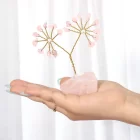 Rose Quartz Chips Tree In Raw Base