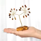 Tiger Eye Chips Tree In Raw Base
