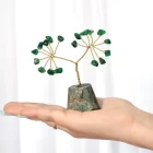 Green Jade Chips Tree In Raw Base