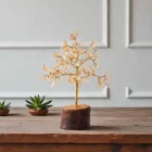 Citrine Tree Gold Wire – 100 Beads