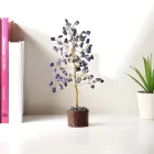 Lapis Lazuli Tree Gold Wire - 100 Beads