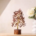 Red Jasper Tree Gold Wire - 300 Beads
