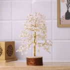 Rose Quartz Tree Gold Wire - 300 Beads