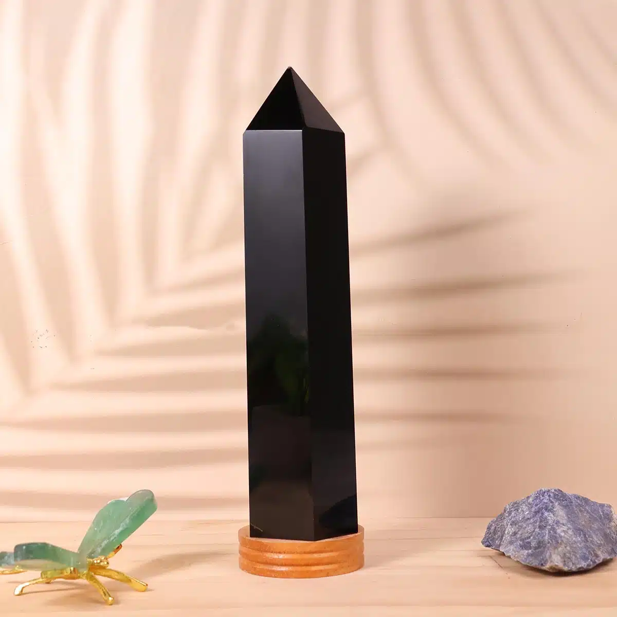 Black Obsidian Pencil Tower Big - Image 6