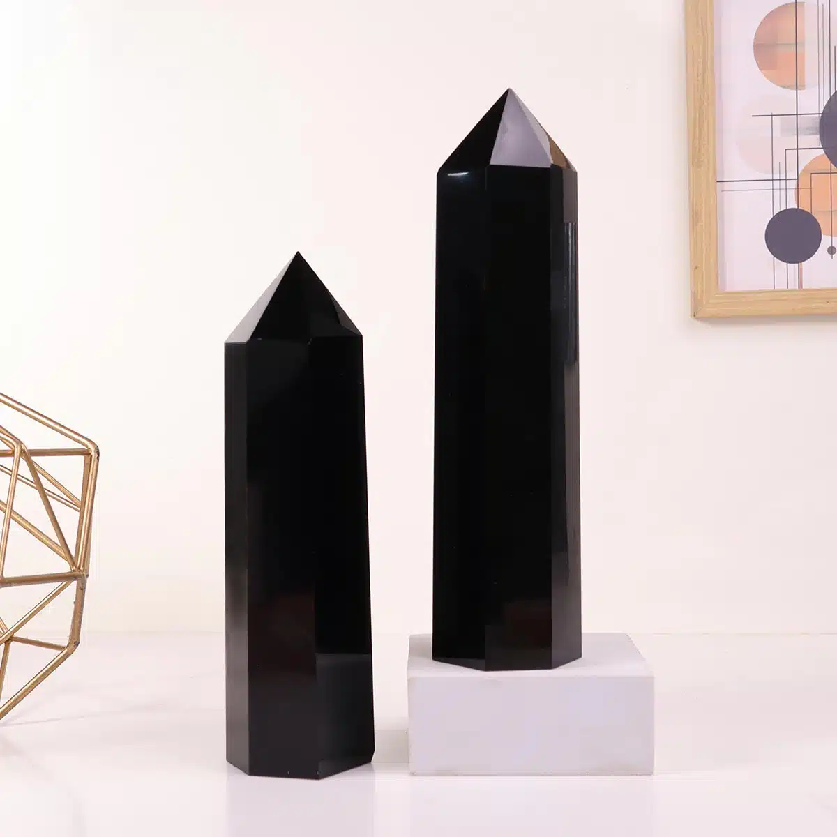 Black Obsidian Pencil Tower Big - Image 4