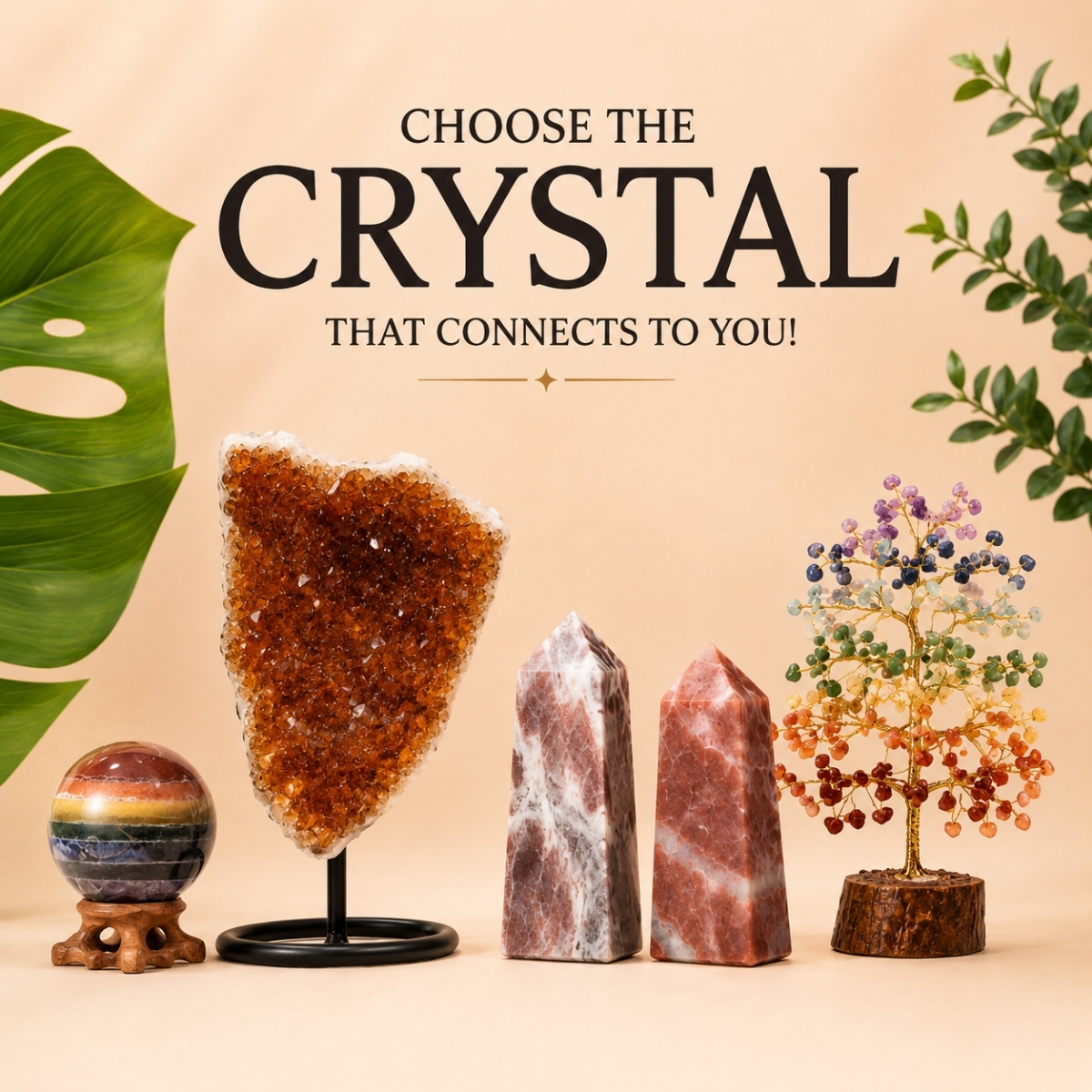 Choose the crystal that connect you 1 - Shubhanjali Store