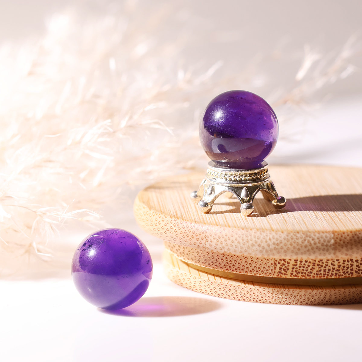 Gem Amethyst Mini Sphere - Image 3