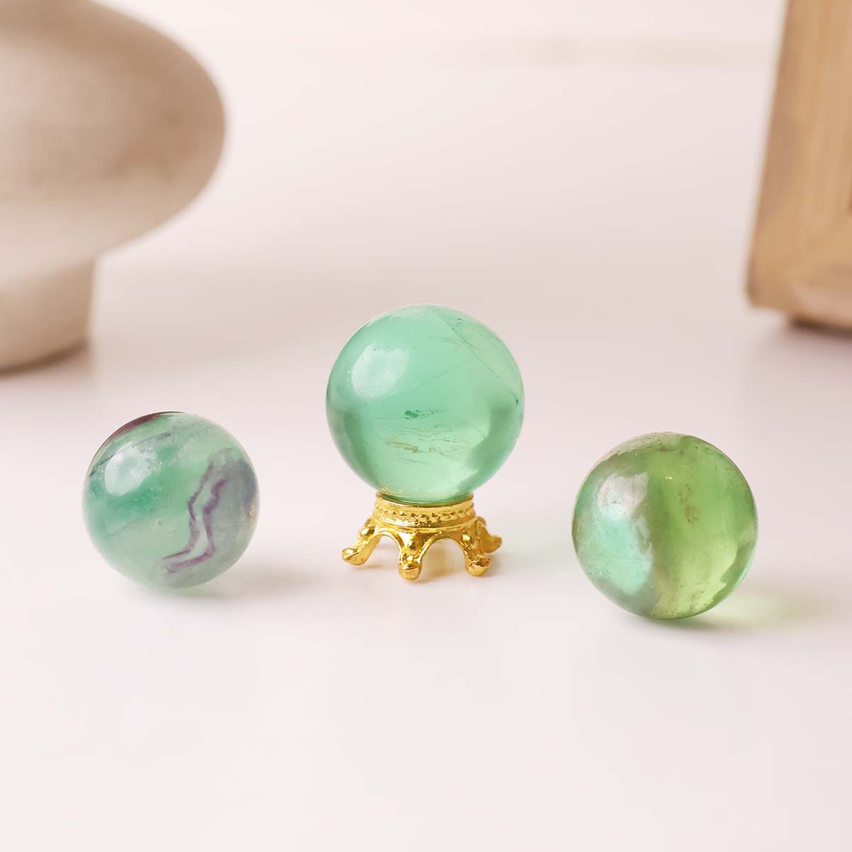 Green Fluorite Mini Sphere - Image 4