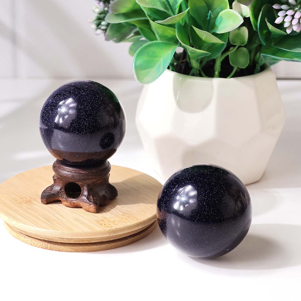 Blue Goldstone Sphere - Image 6