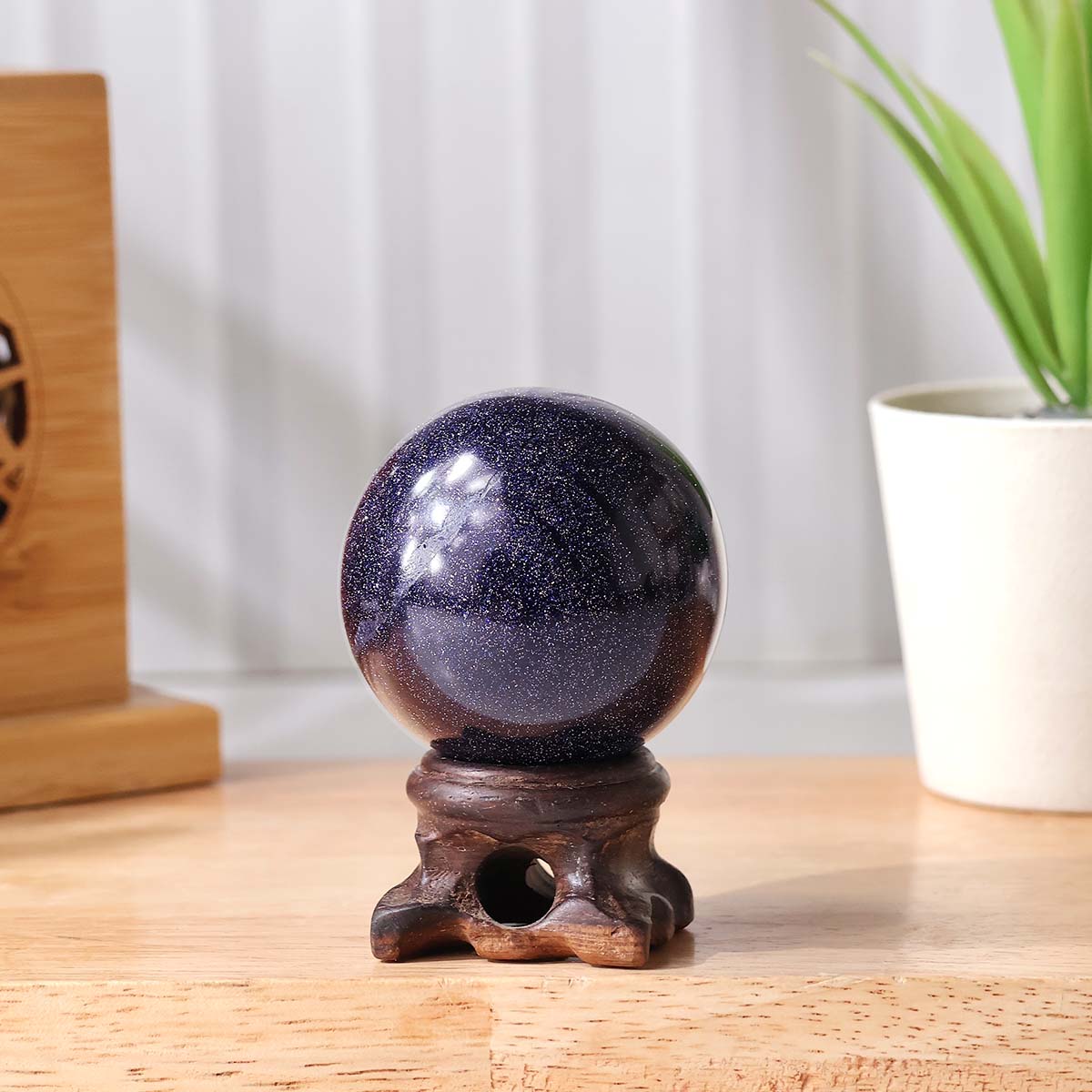 Blue Goldstone Sphere