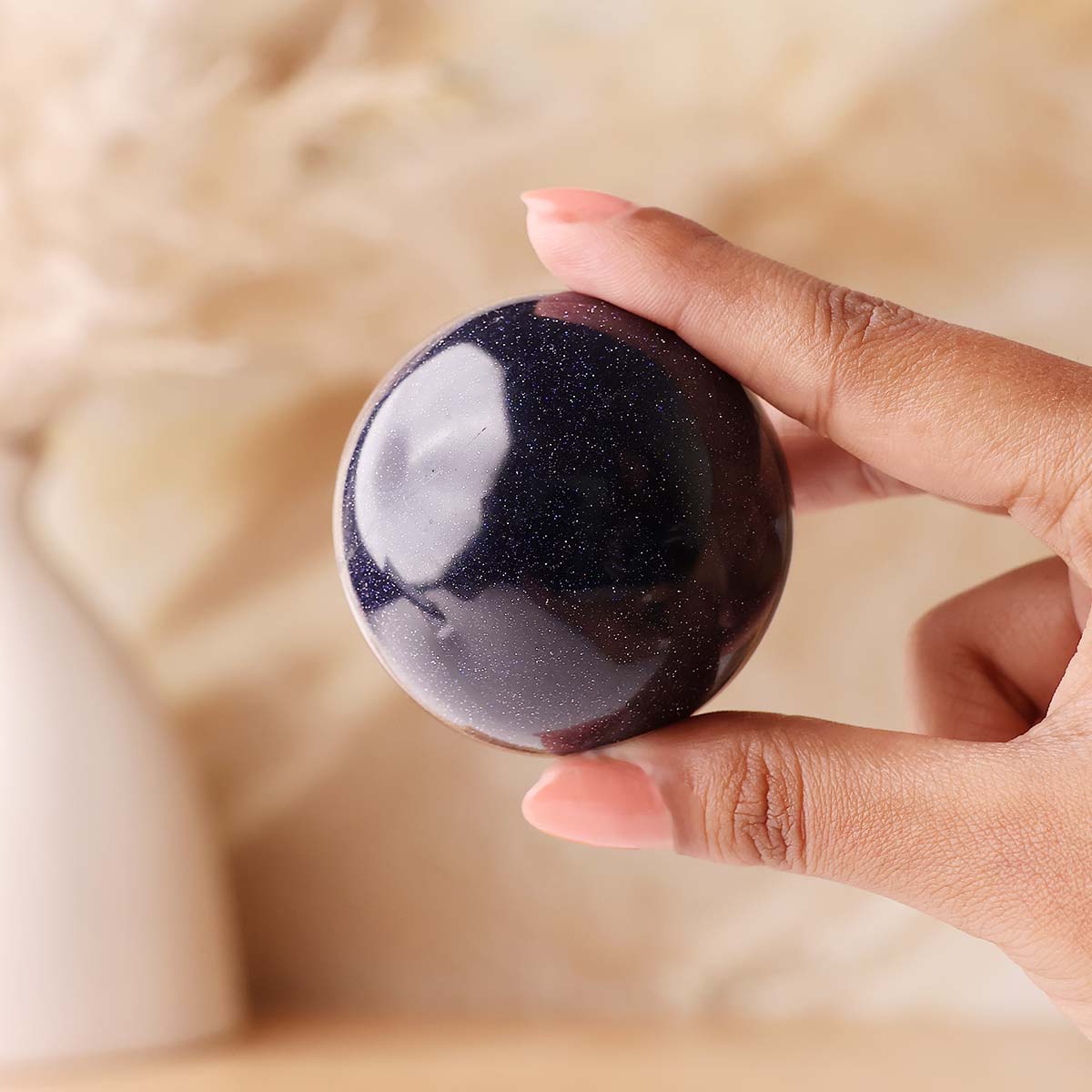 Blue Goldstone Sphere - Image 4