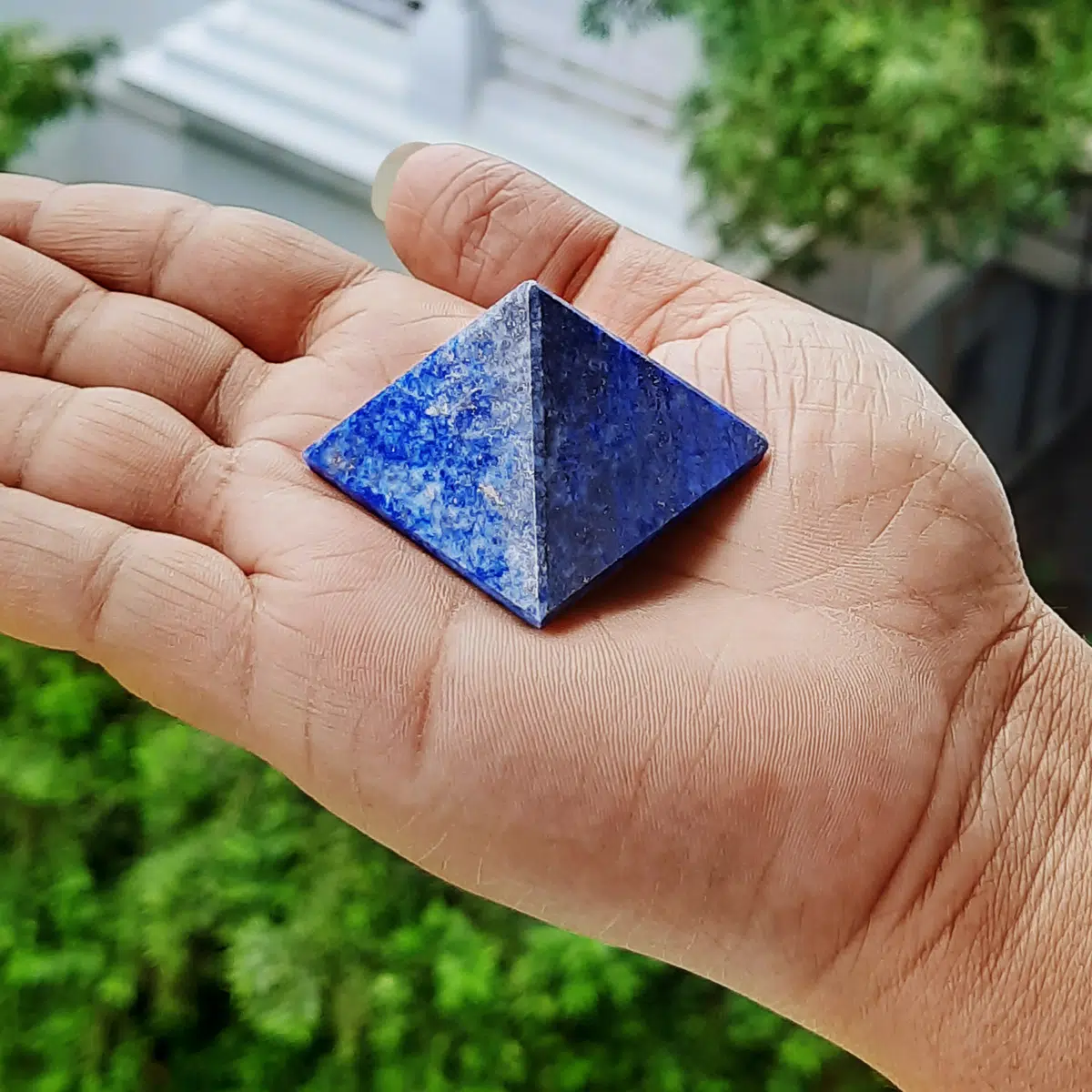 Lapis Lazuli Stone Pyramid In Small - Image 4