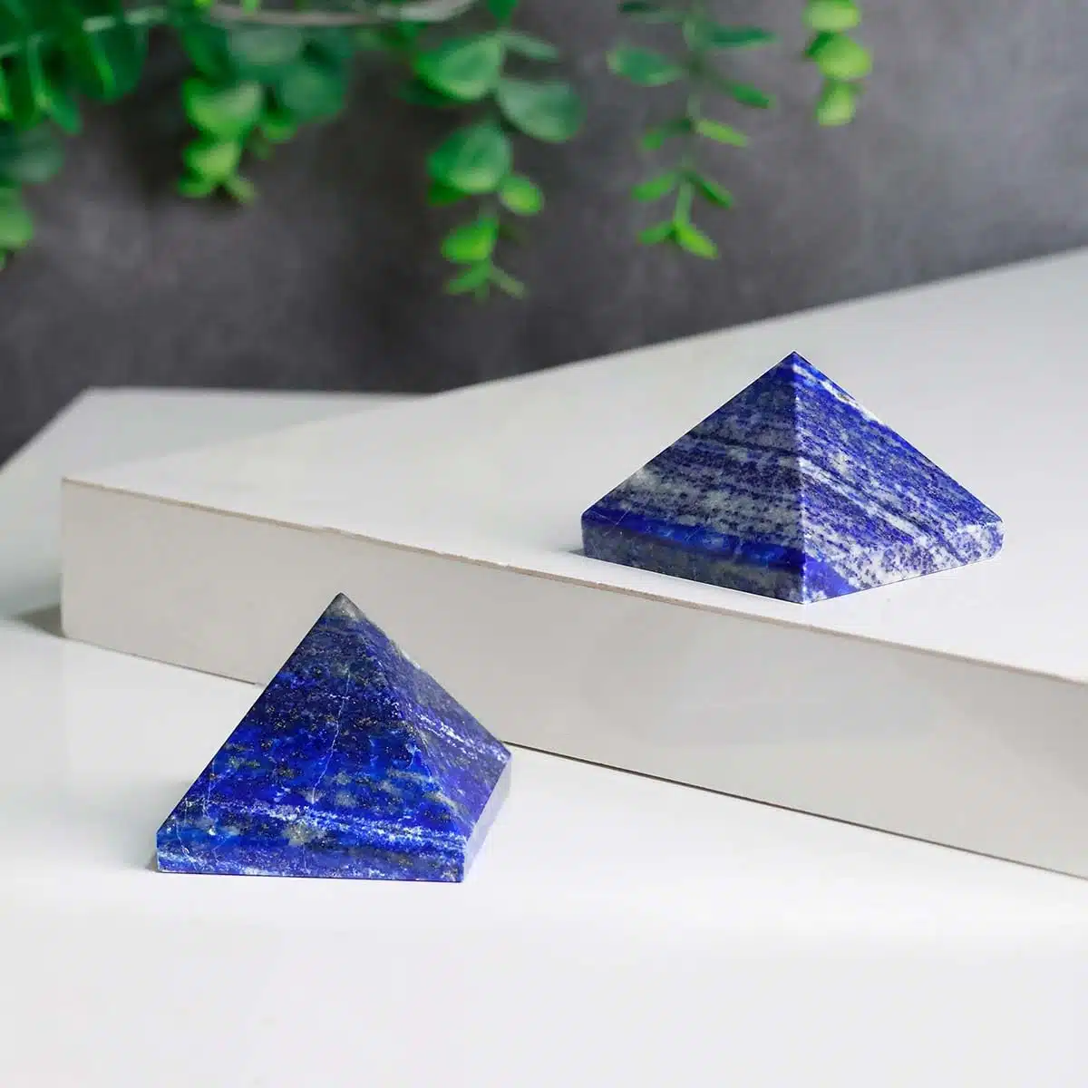 Lapis Lazuli Stone Pyramid In Small