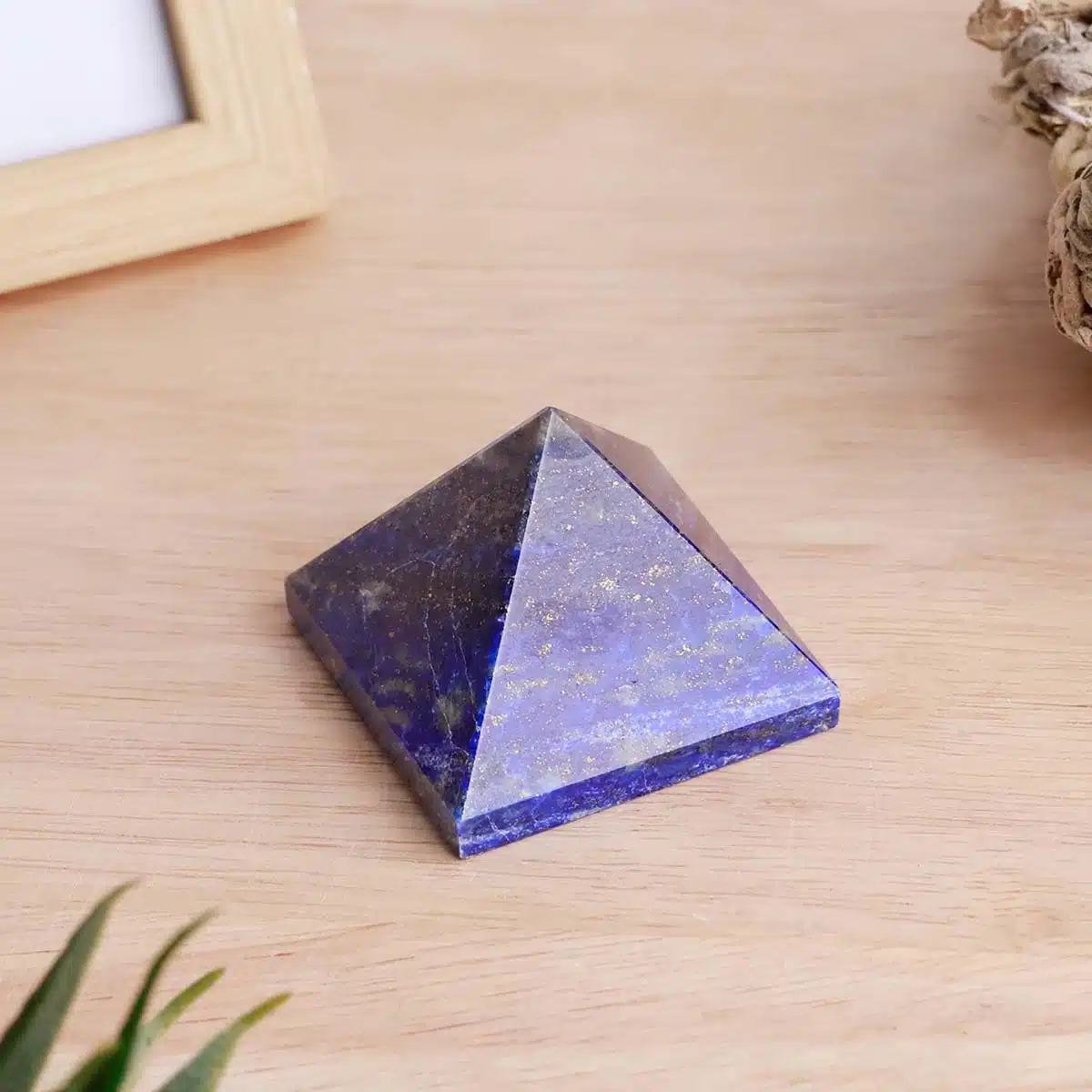 Lapis Lazuli Stone Pyramid In Small - Image 2