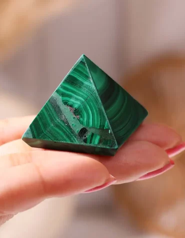 Malachite Stone Pyramid