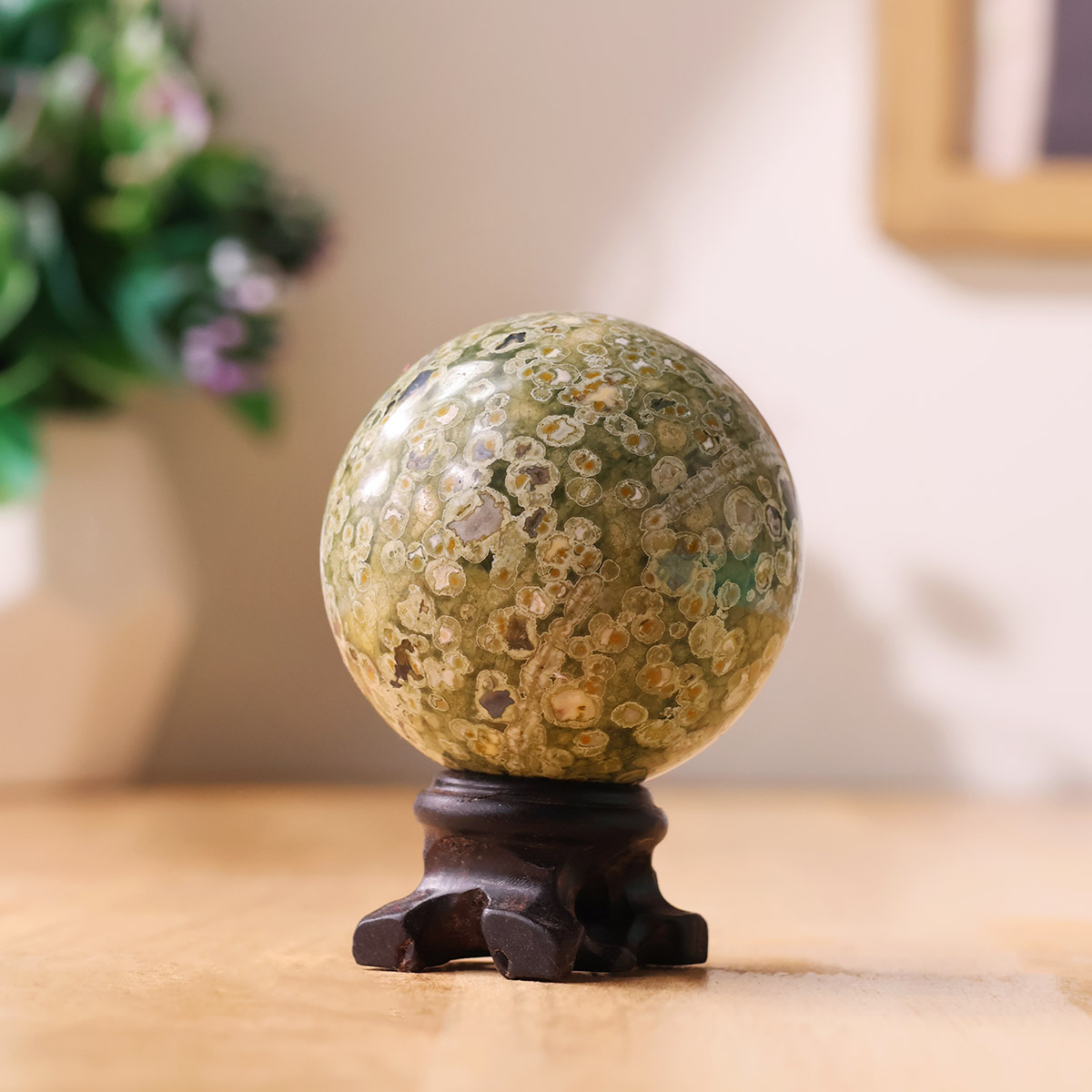 Rain Forest Jasper Sphere - Image 3