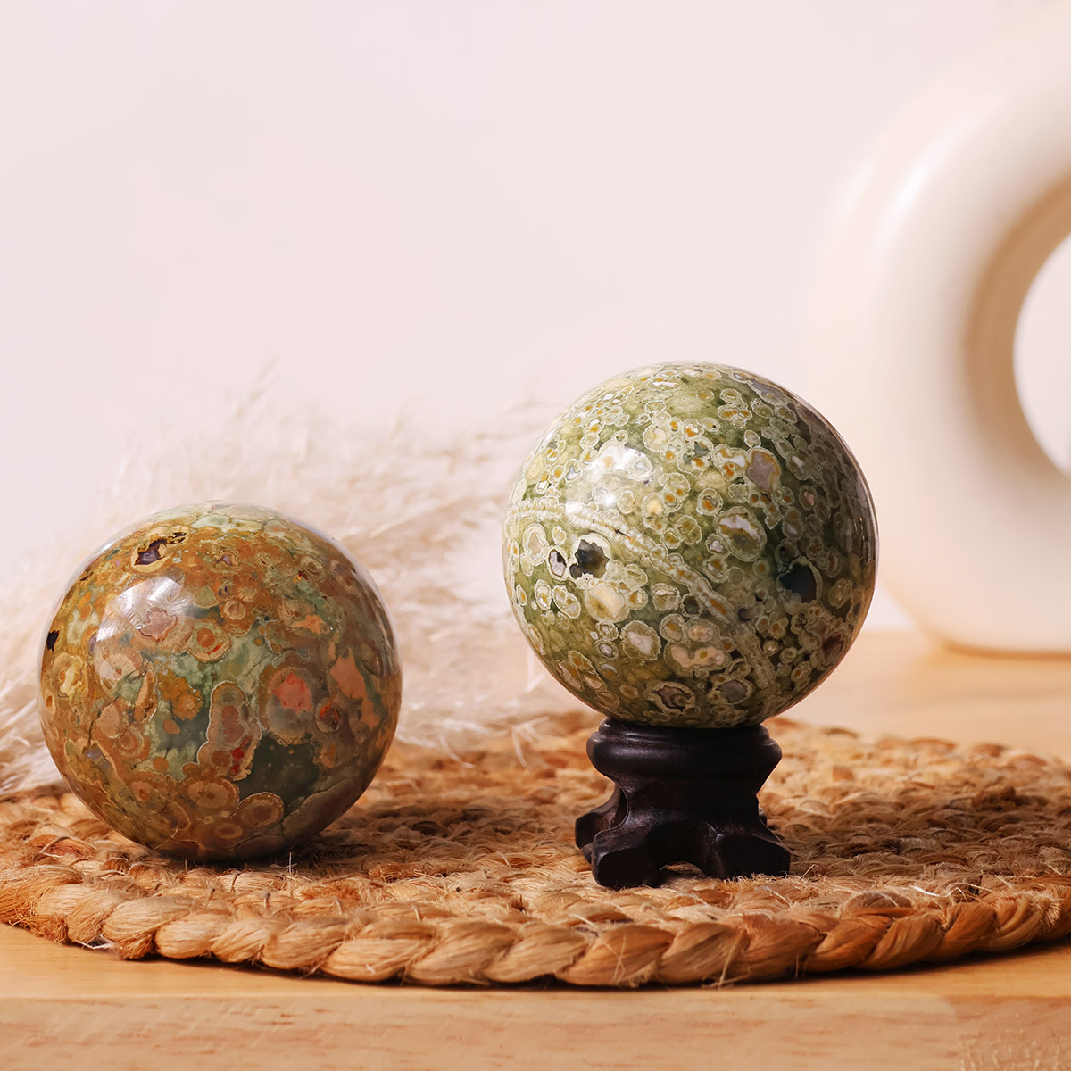 Rain Forest Jasper Sphere - Image 4