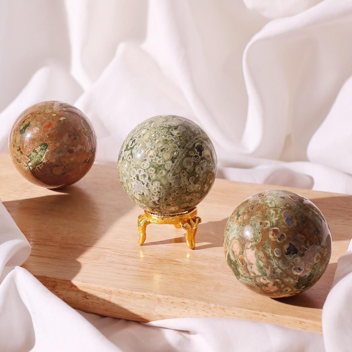 Rain Forest Jasper Sphere - Image 6