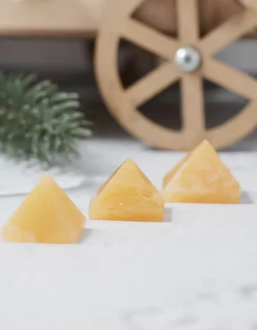 Golden Quartz stone Pyramid
