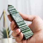 Green Zebra Jasper Tower Point