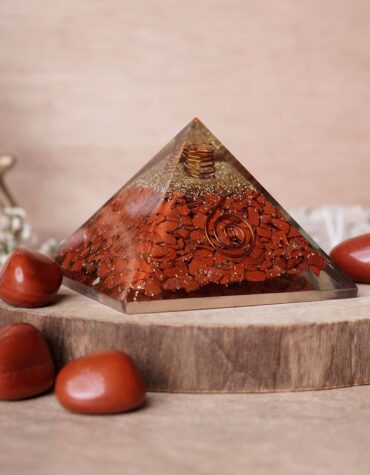 Red Jasper Orgone Pyramid