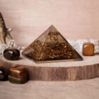 Tiger Eye Stone Orgone Pyramid