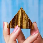 Tiger Eye Stone Pyramid