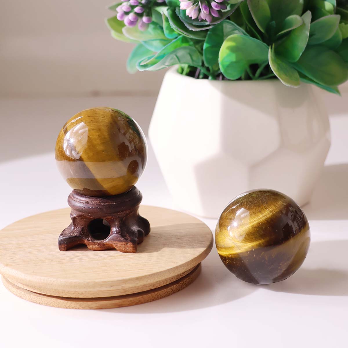 Tiger Eye Sphere AA - Image 2