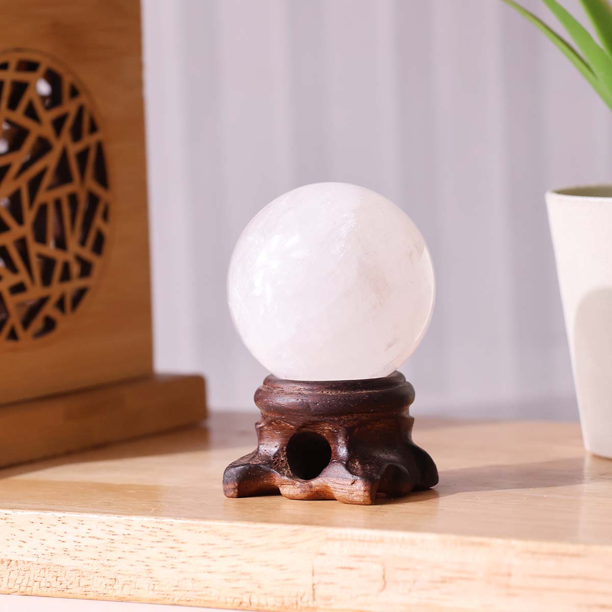 White Calcite Sphere - Image 2