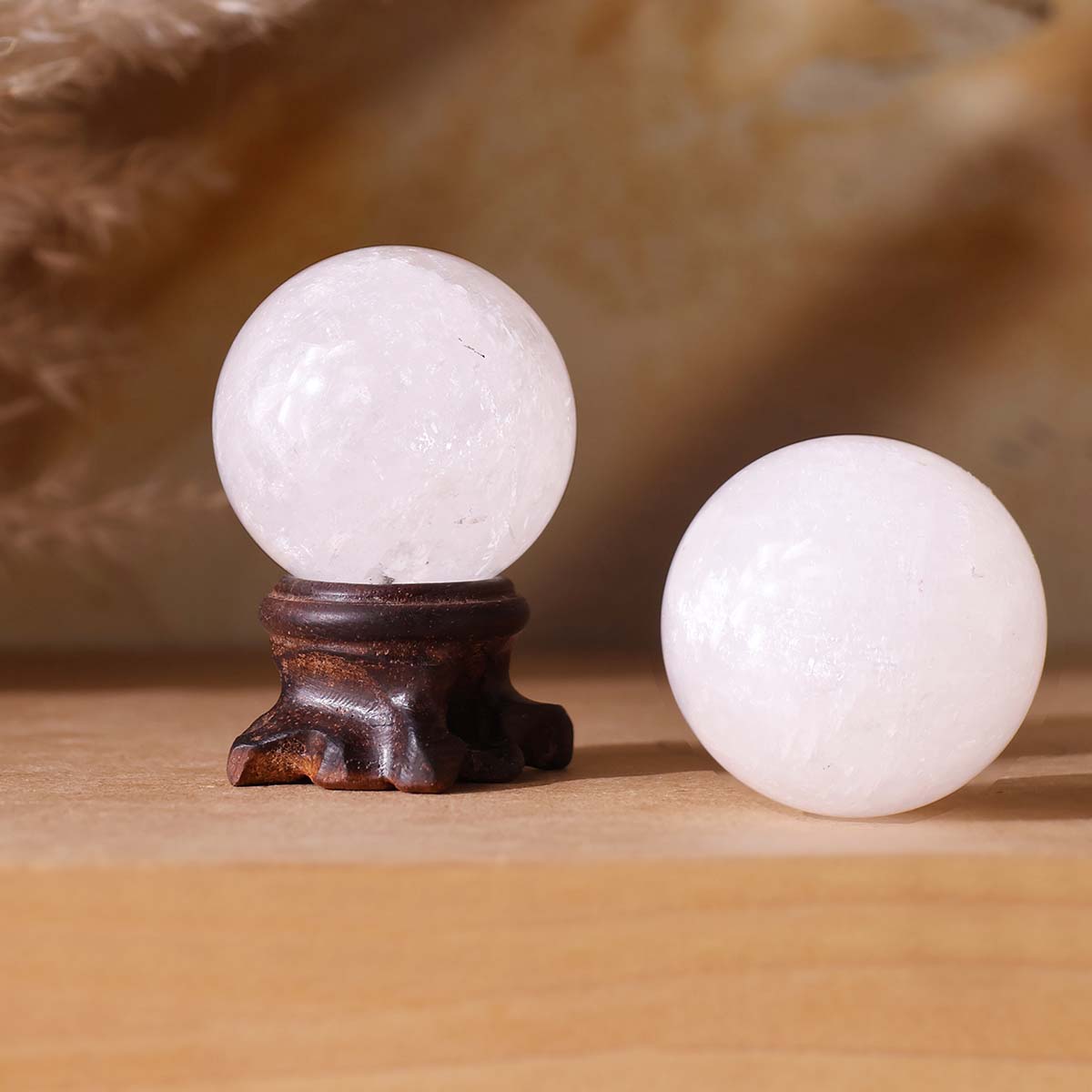 White Calcite Sphere - Image 4