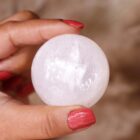 White Calcite Sphere