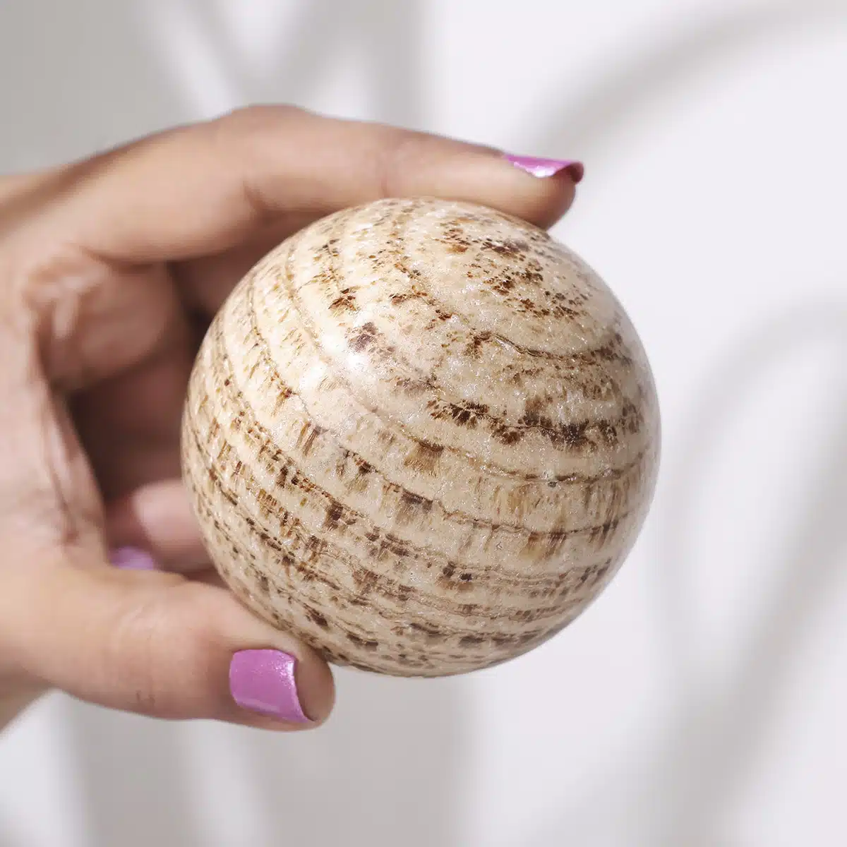 Banded Aragonite Sphere - Image 6