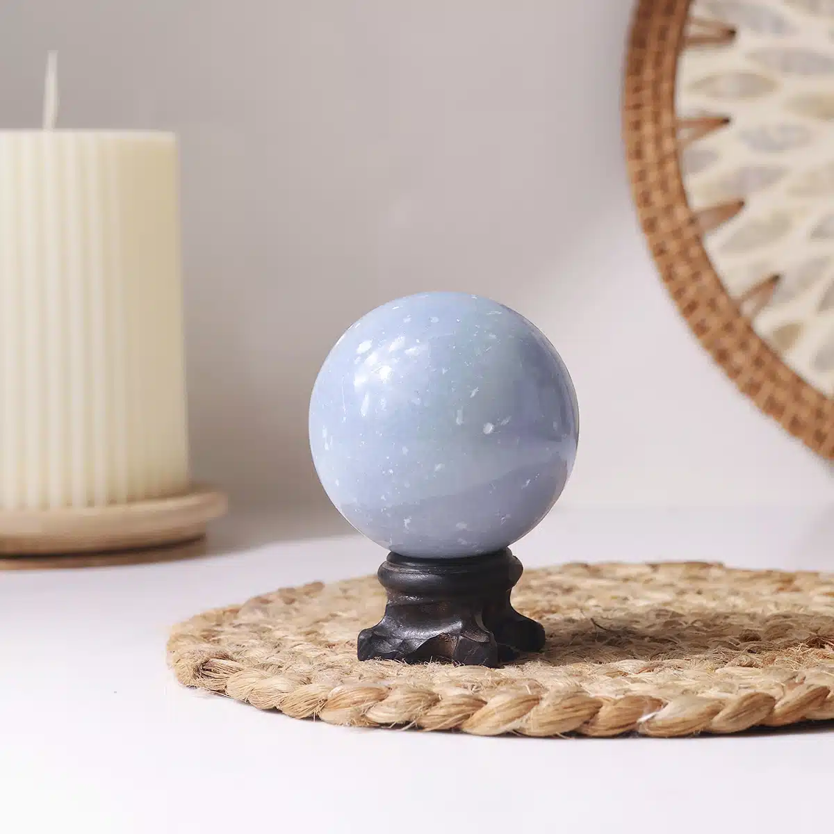 Blue Calcite Sphere - Image 2