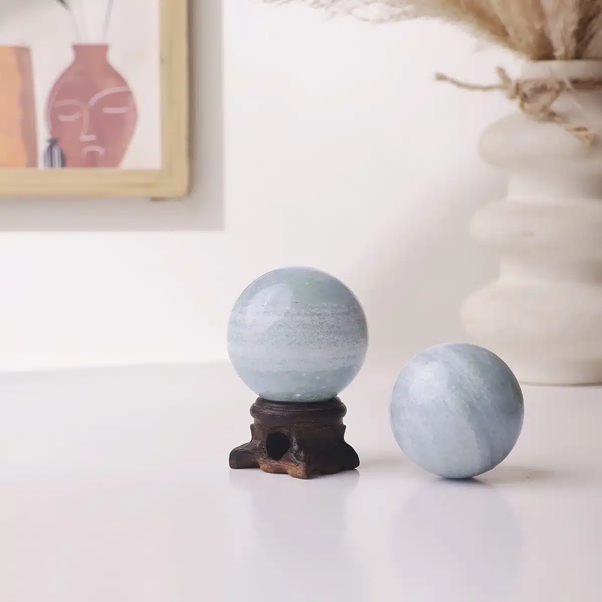 Blue Calcite Sphere - Image 4