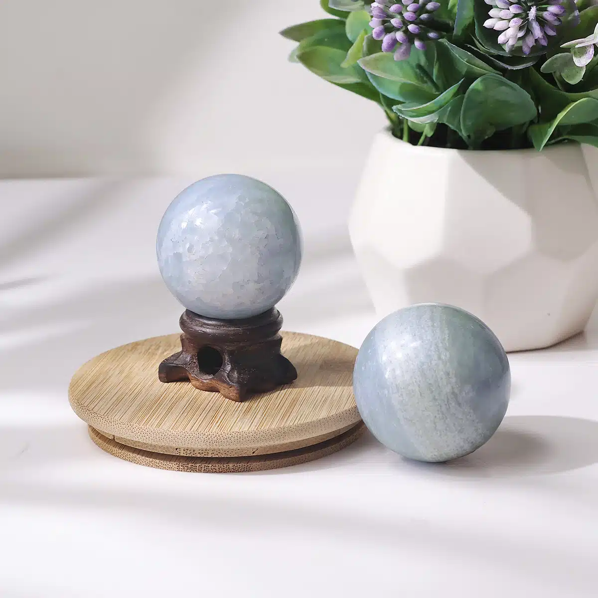 Blue Calcite Sphere - Image 5