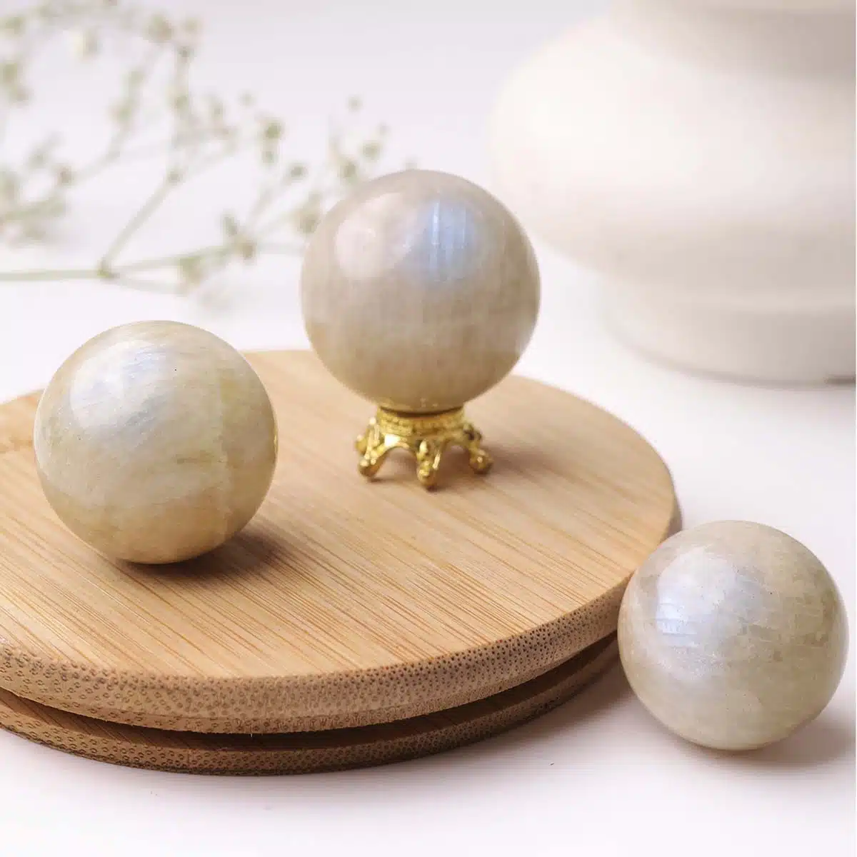 Blue Moonstone Mini Sphere - Image 3