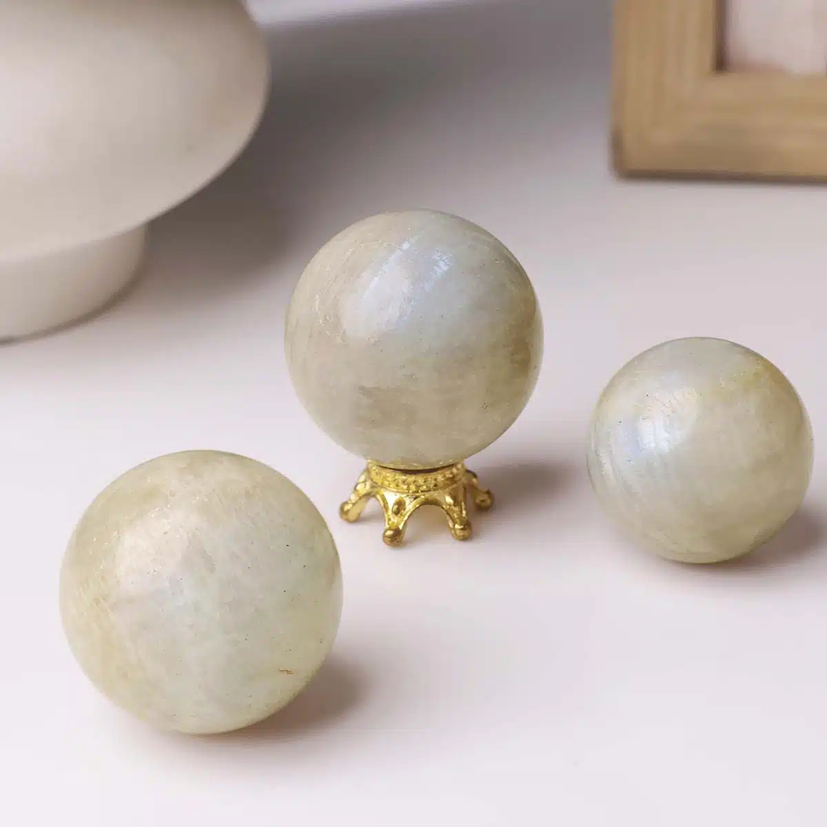 Blue Moonstone Mini Sphere - Image 4
