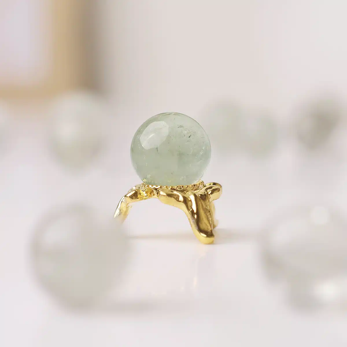 Green Amethyst Mini Sphere - Image 7