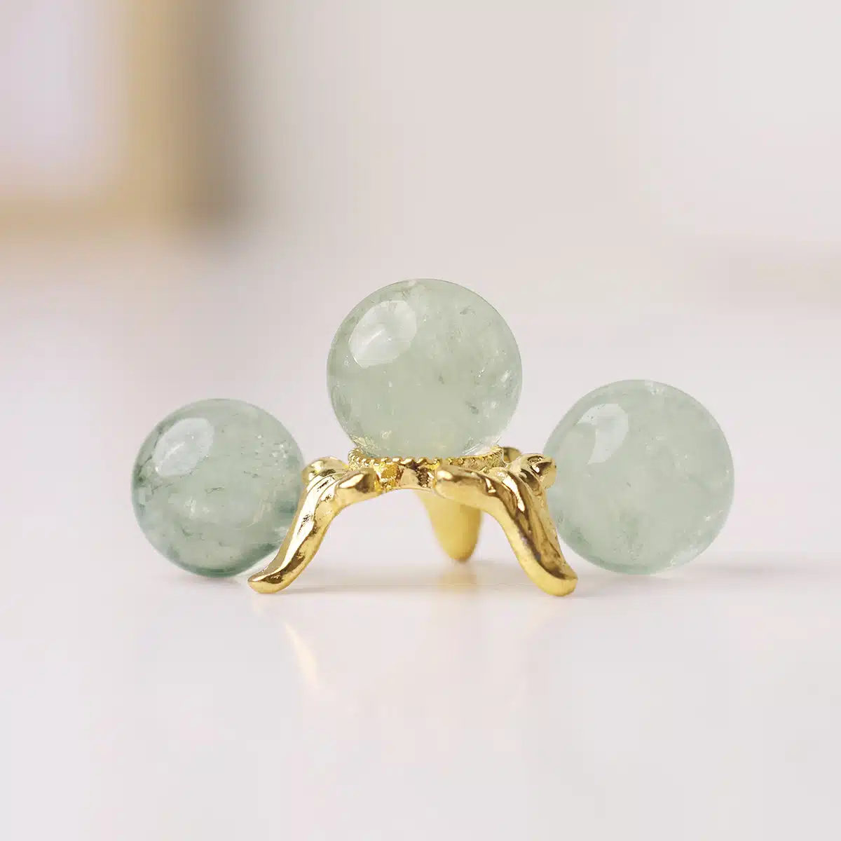 Green Amethyst Mini Sphere - Image 5