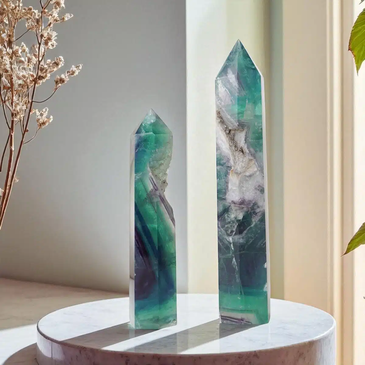 Multi Fluorite Pencil Tower Big - Image 6