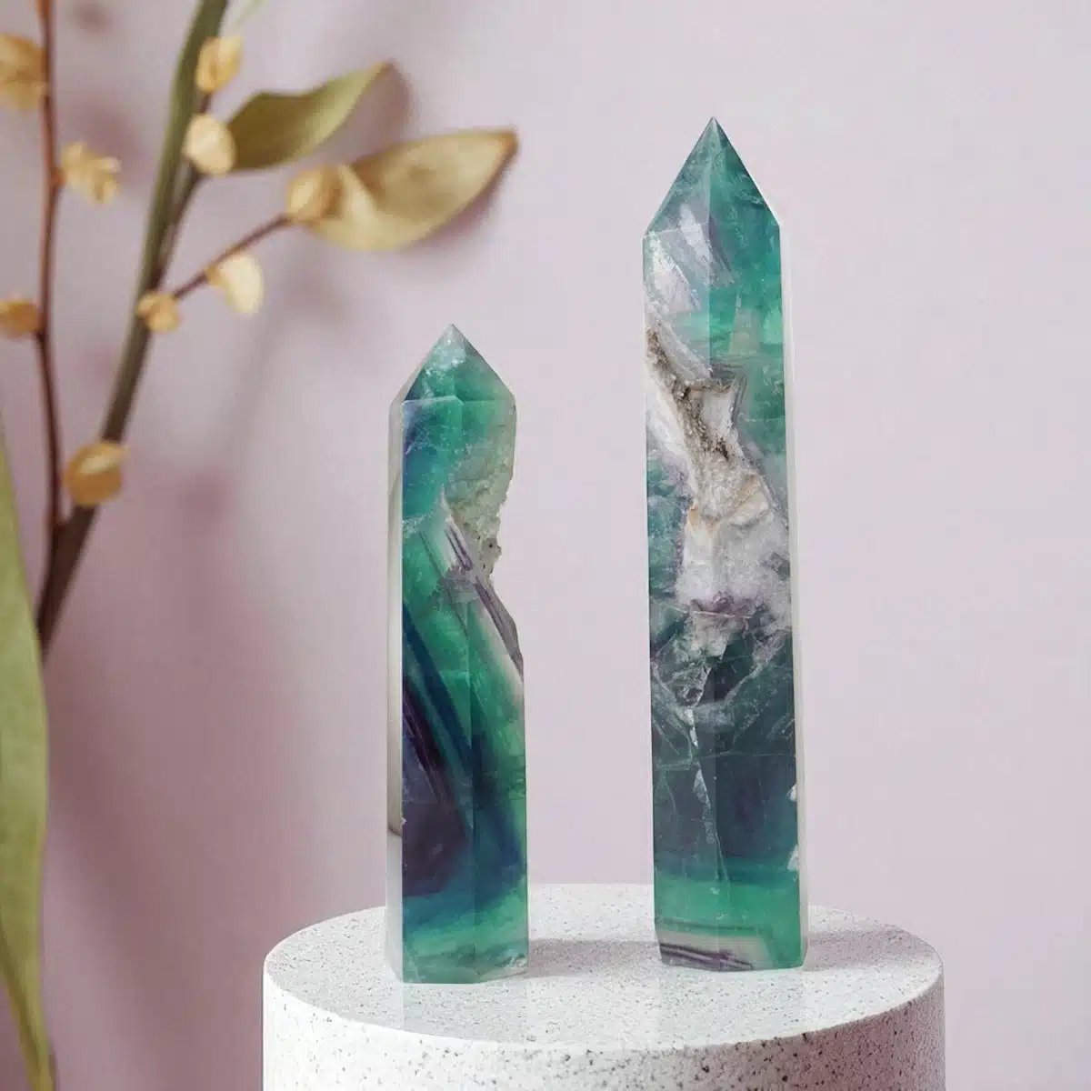 Multi Fluorite Pencil Tower Big - Image 5