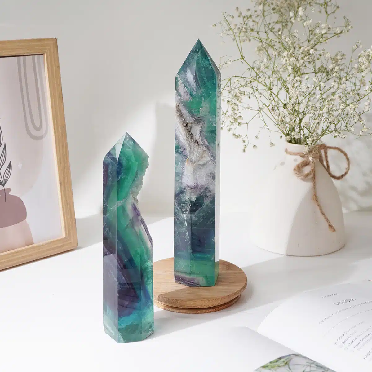 Multi Fluorite Pencil Tower Big - Image 4