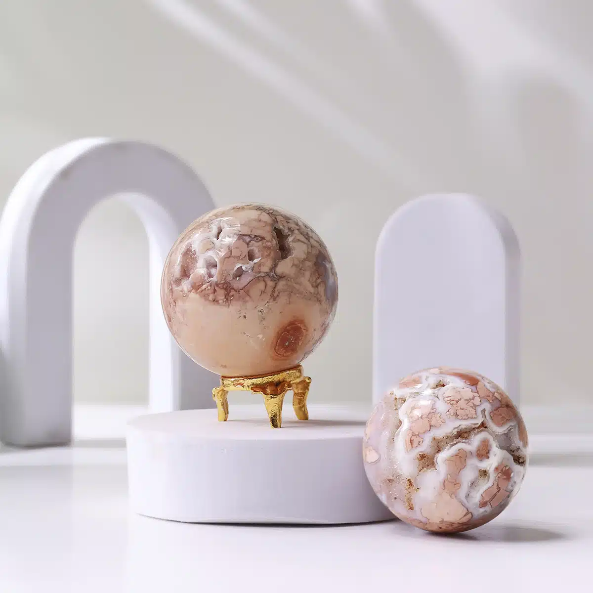 Petal Agate Sphere - Image 8