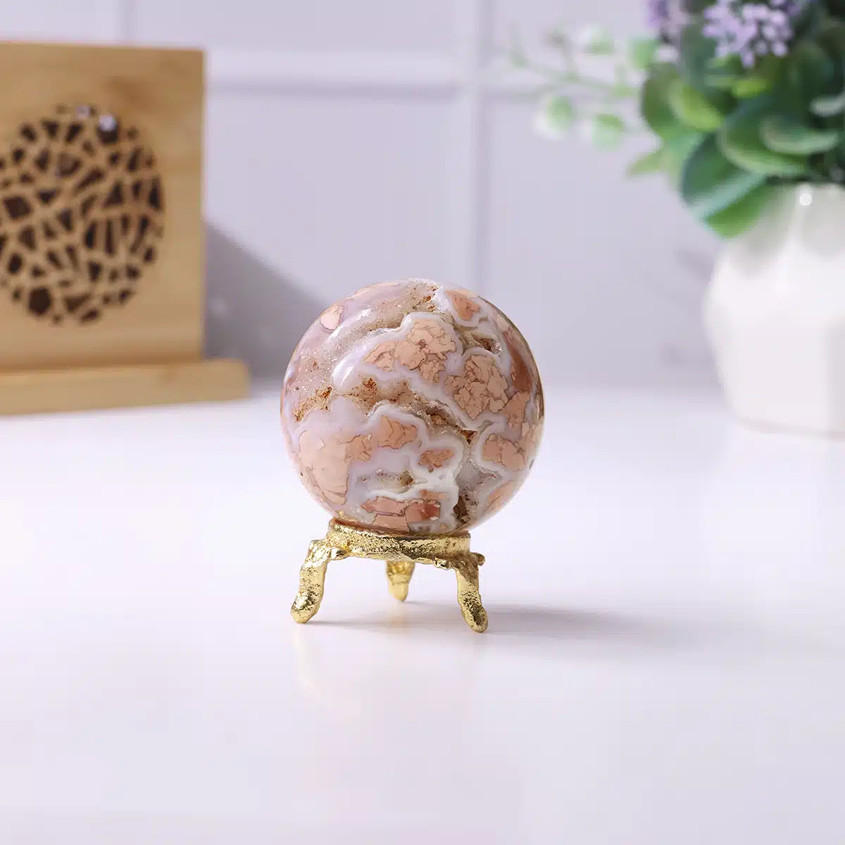 Petal Agate Sphere - Image 2