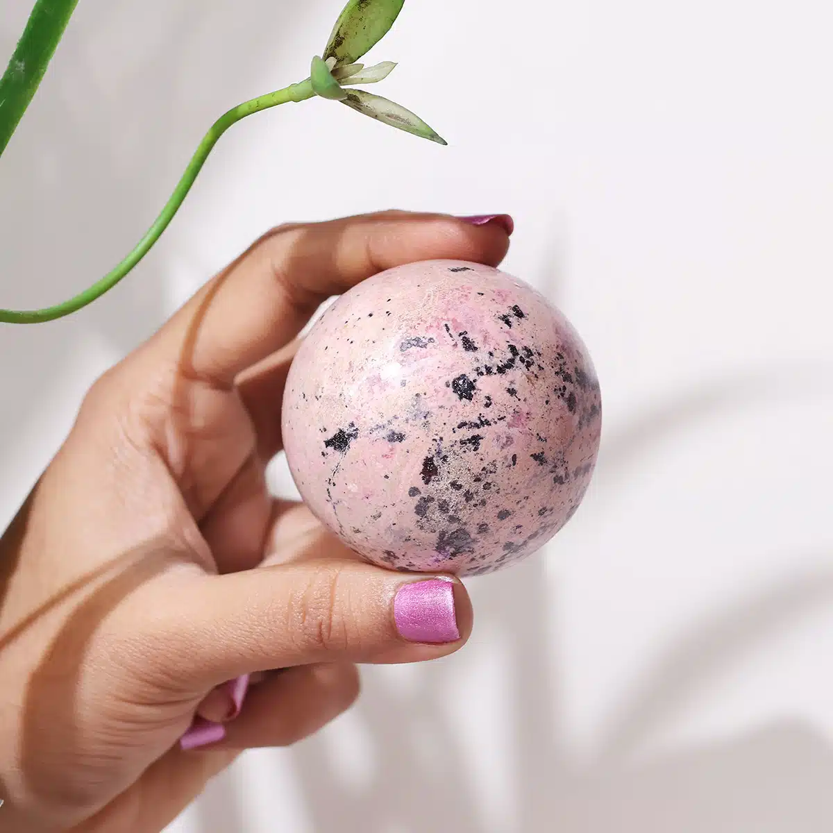 Pink Rhodonite Sphere - Image 6