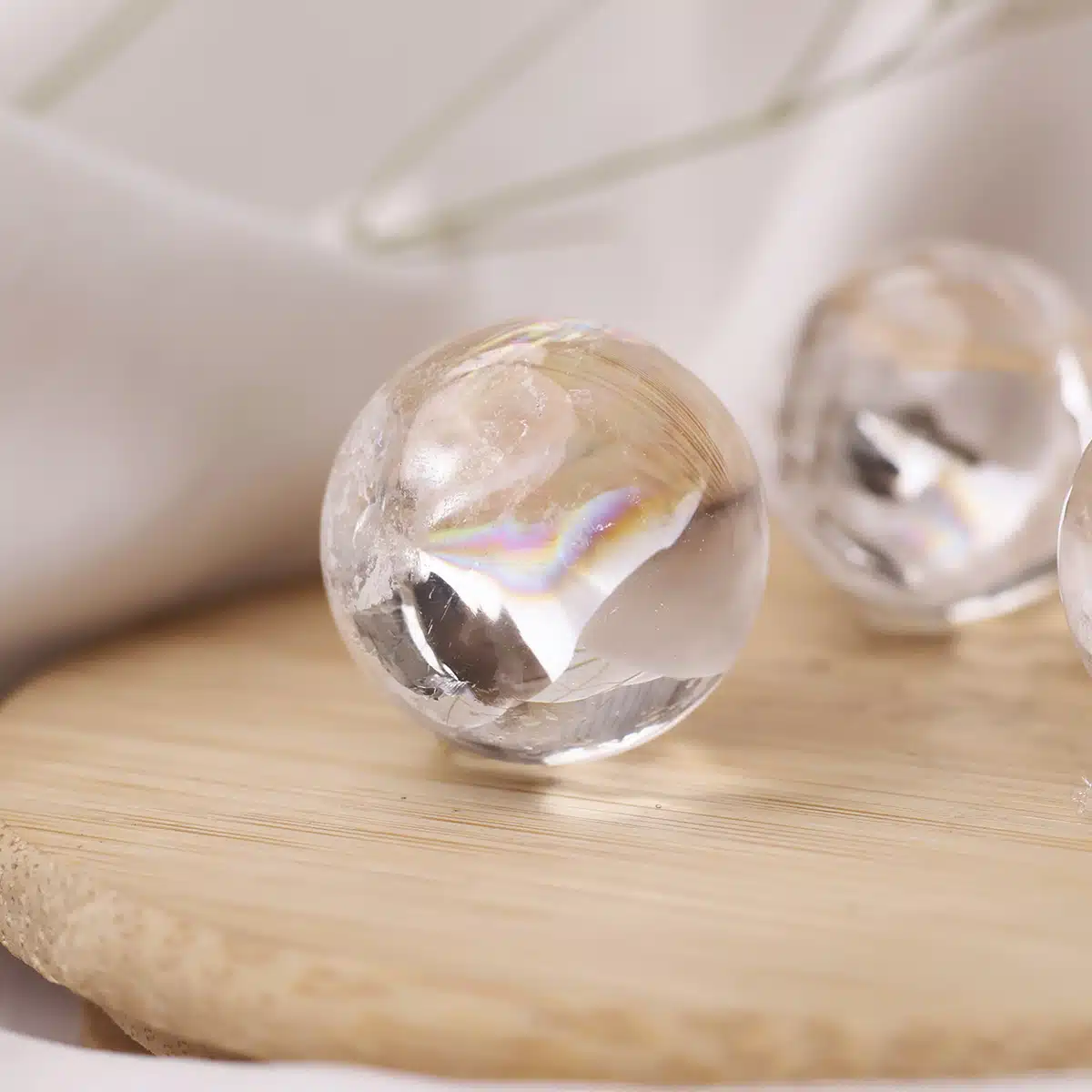 Rainbow Clear Quartz Mini Sphere - Image 3