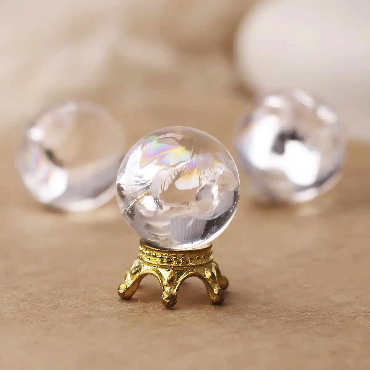 Rainbow Clear Quartz Mini Sphere - Image 4